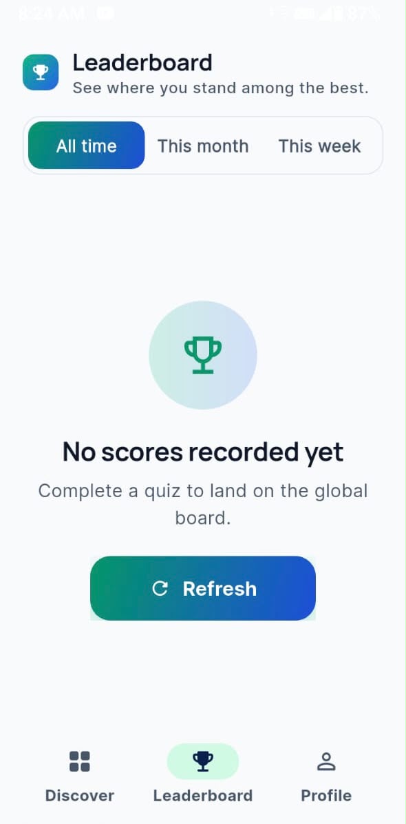 Quiz App BD — bdapps subscription screen